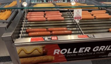 Hot dogs are an easy choice at QT. 