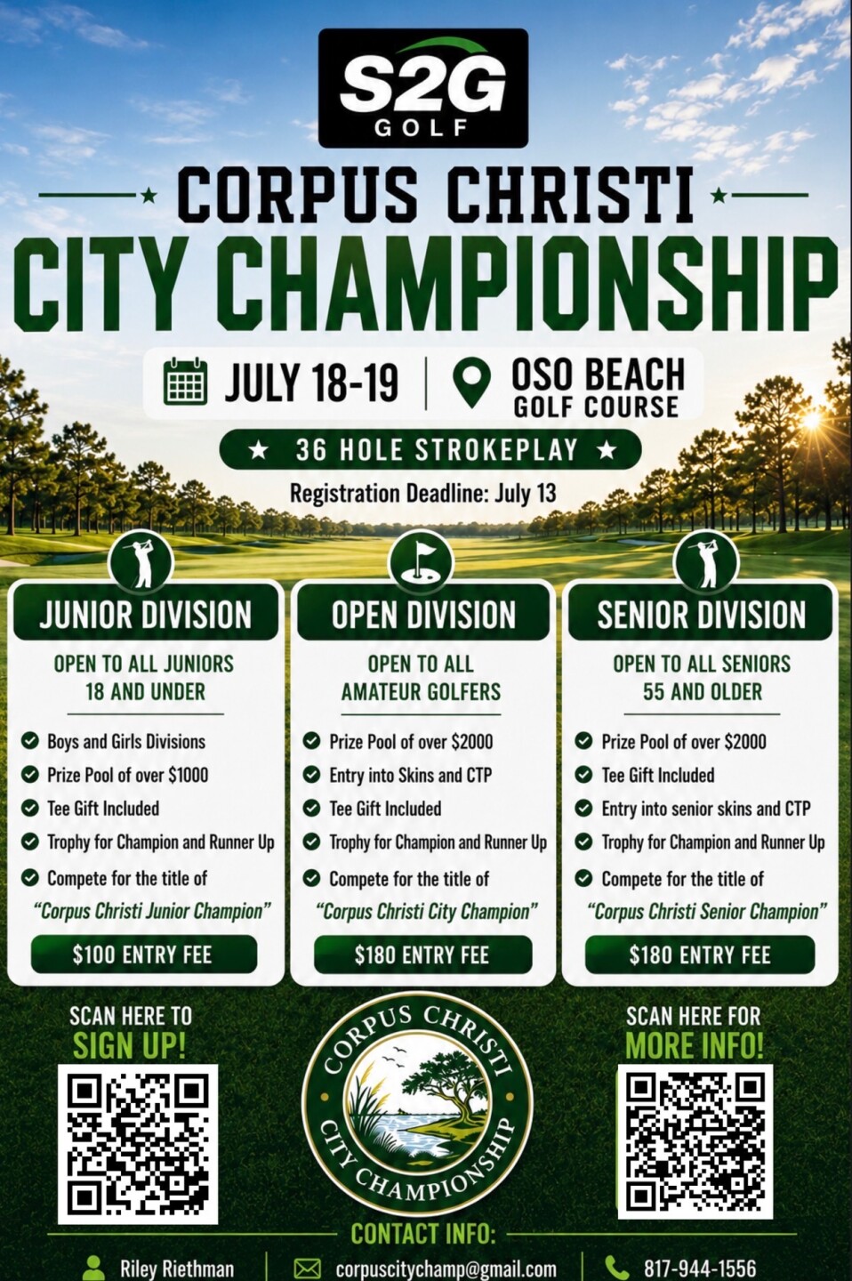 Corpus Christi City Championship 2026 flyer