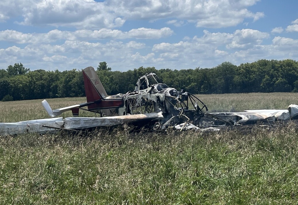 Texas pilot survives fiery crop-duster crash in Kansas