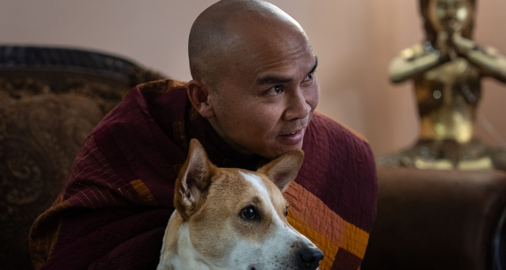 How a 2,300-mile Walk for Peace thrust a Texas monk and his rescue dog into the spotlight