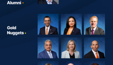 The 2026 Distinguished Alumni and Gold Nuggets exemplify the values of UTEP and reinforce the influence UTEP graduates have on the professional world. Top left to bottom right: Mike Brochu, Juan Martinez, Glenda Villatoro, John Hjalmquist, Juan Sanchez, Tracey Yellen, Robert Gonzales, Tasha Hooper, Christian Salas and Yolanda Sanchez.