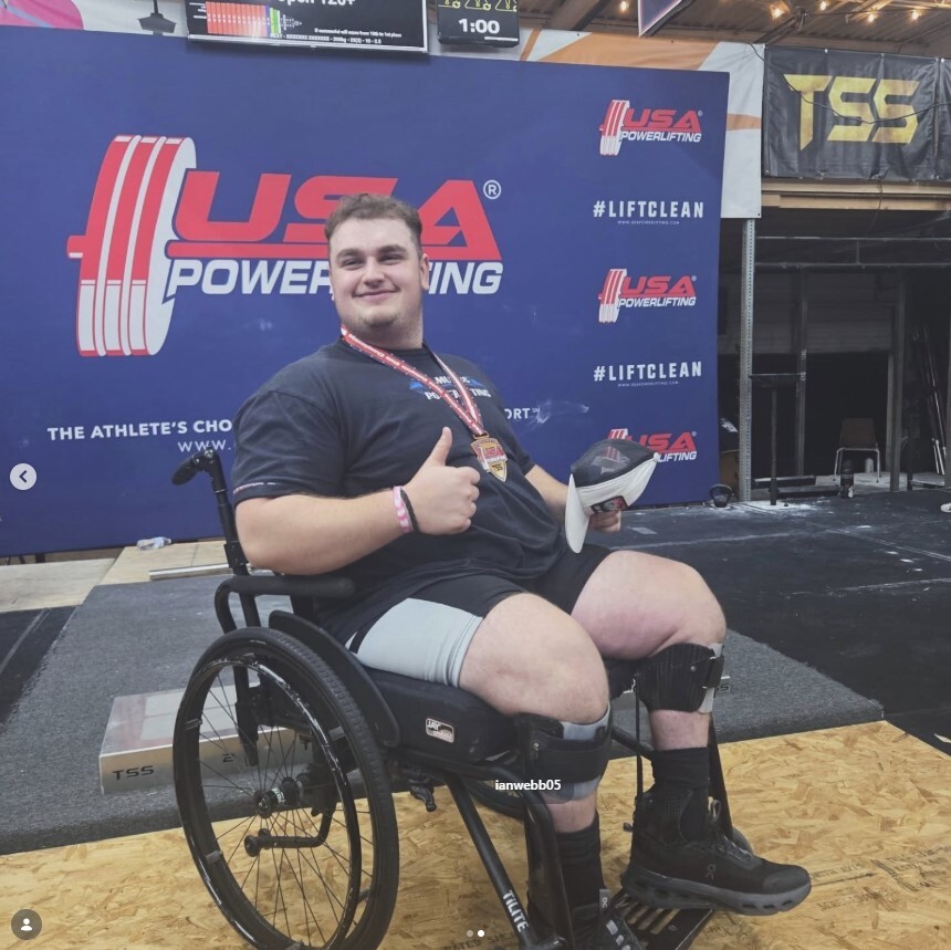 Texas A&M-Corpus Christi powerlifter Ian Webb