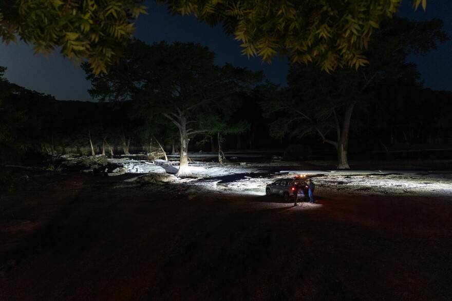 Floodwaters completely decimated the Blue Oak RV Park in Kerrville during the early morning hours of July 4.