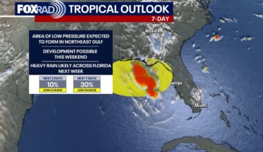 High pressure brings extreme summer heat waves and tropical threats build in the Gulf