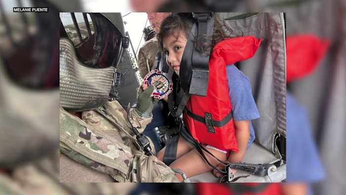Crystal City mom recalls helicopter crew rescuing her family from floodwaters