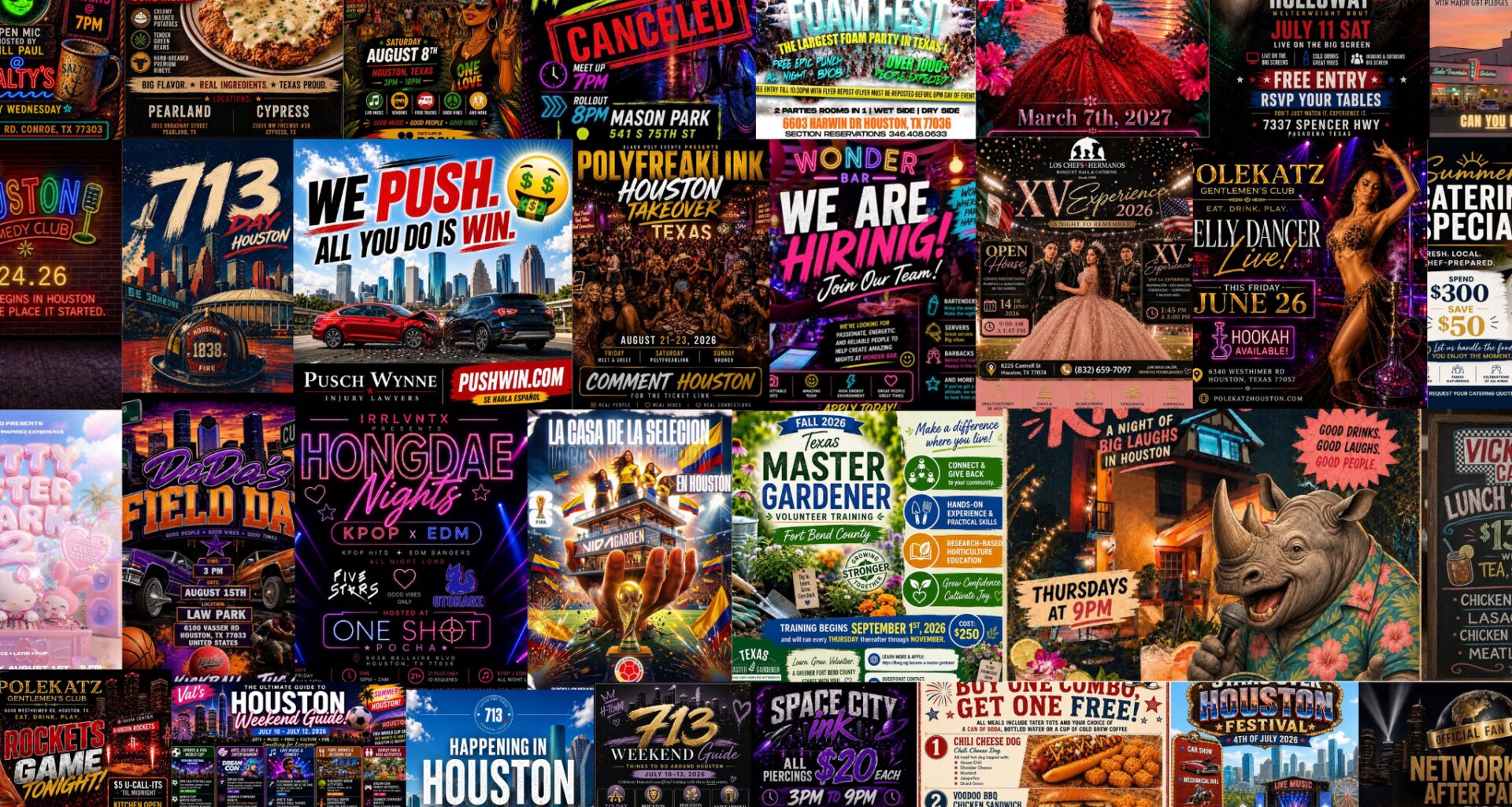 Houston is drowning in AI slop flyers. Can it be stopped?