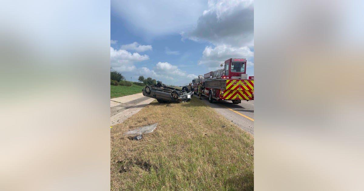 Two-vehicle rollover crash on U.S. Highway 183 causes injuries and traffic delays