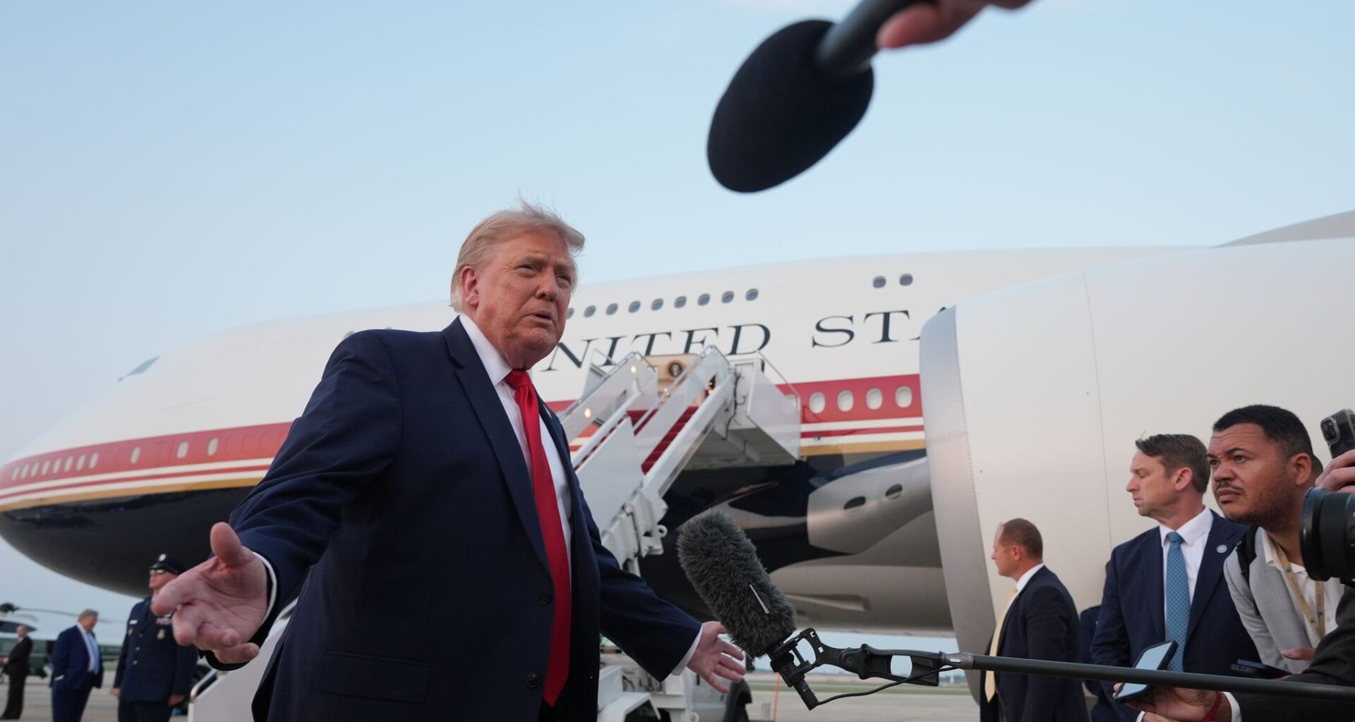 Trump’s Qatar jet likely headed to Texas for security upgrades