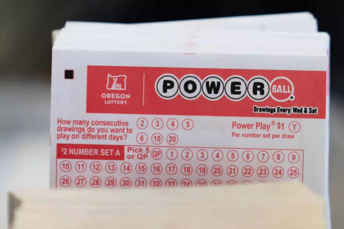 Powerball lottery tickets are sold at a convenience store, Dec. 22, 2025, in Portland, Ore.