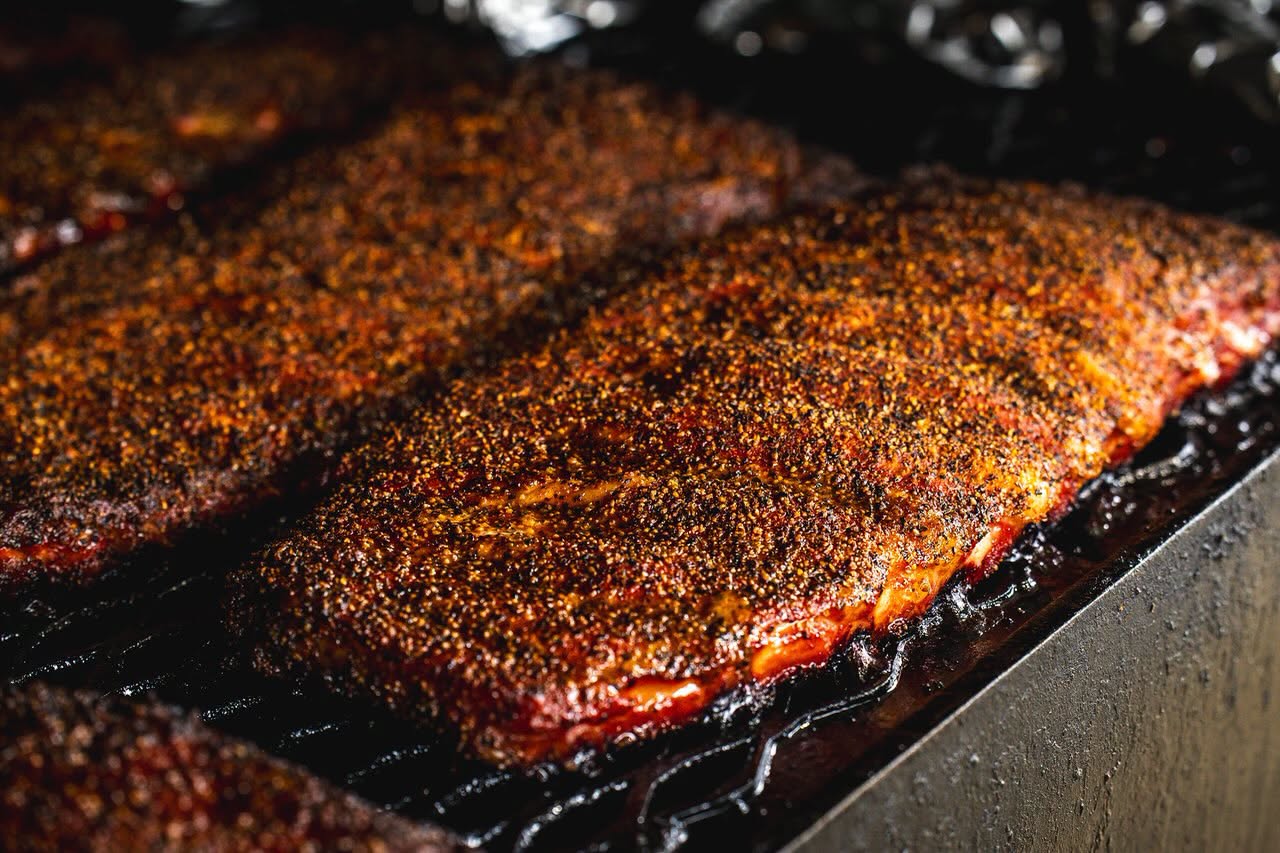 Pork ribs at Schulze's Pit Room in Seguin.