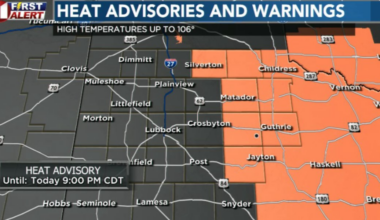 Another day of aggressive heat for the Caprock region
