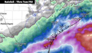 Bertha may bring rain into South Texas tonight. Here’s how much.