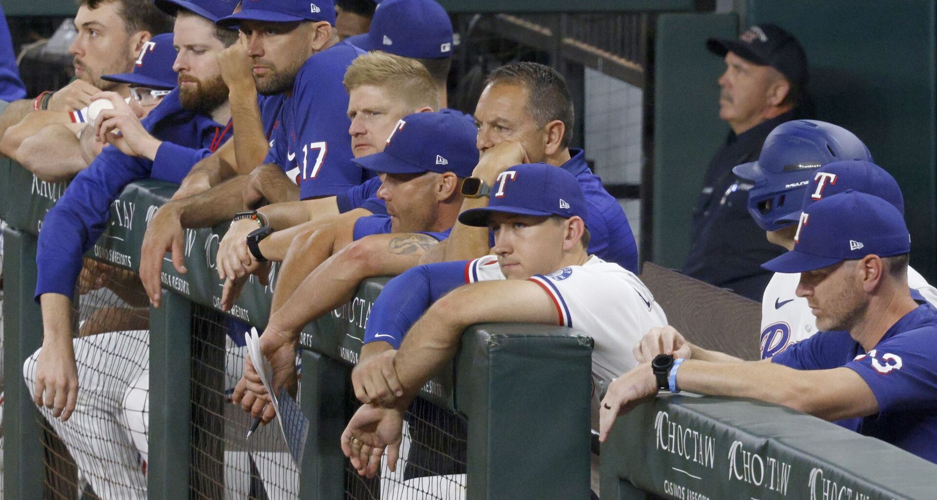 Texas Rangers left fielder Alejandro Osuna celebrates after reaching on a single during the fourth inning of a baseball game against the Chicago White Sox at Globe Life Field on Tuesday, July 21, 2026, in Arlington.