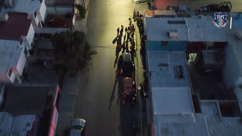 14 people rescued, 8 suspects arrested after human trafficking operation in Ciudad Juarez. Credit: SSPE via Facebook