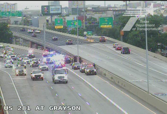 TxDOT cameras show vehicle overturned after major crash on US 281