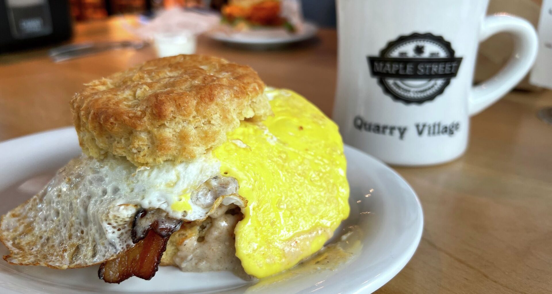 Biscuit sandwich from Maple Street Biscuit Company.