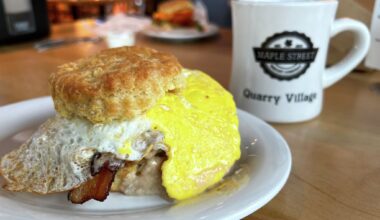 Biscuit sandwich from Maple Street Biscuit Company.
