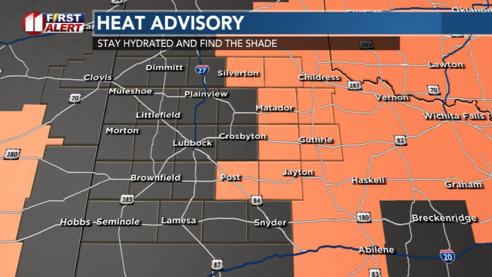 Heat Advisory in effect