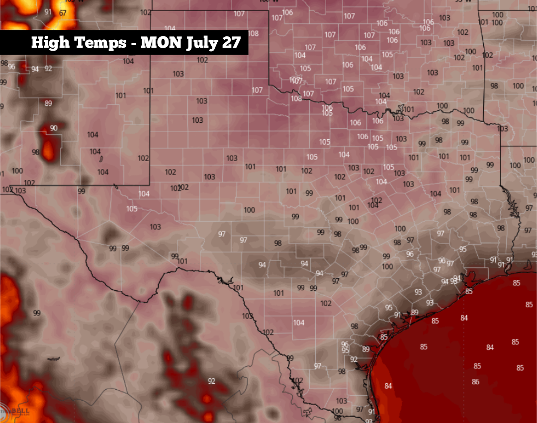 High heat builds over South Texas. Here’s when to expect changes.