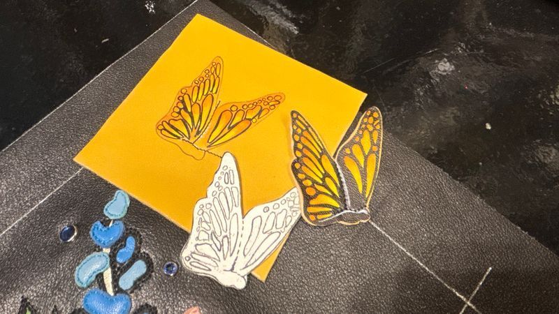 Faith St. Leon tells ARC El Paso, she painted over 50 butterflies for the collection.