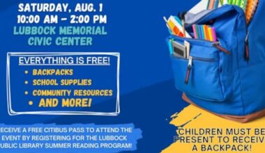 City of Lubbock, Texas Tech hosting Back-2-School Bash