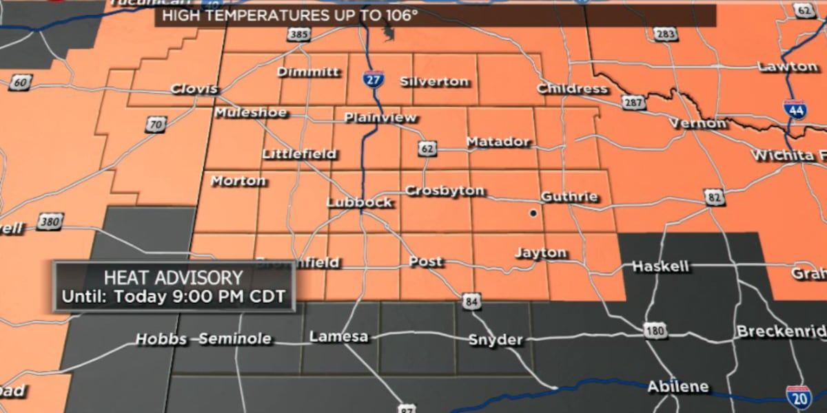Heat Advisory for entire region Monday; scorching heat continues