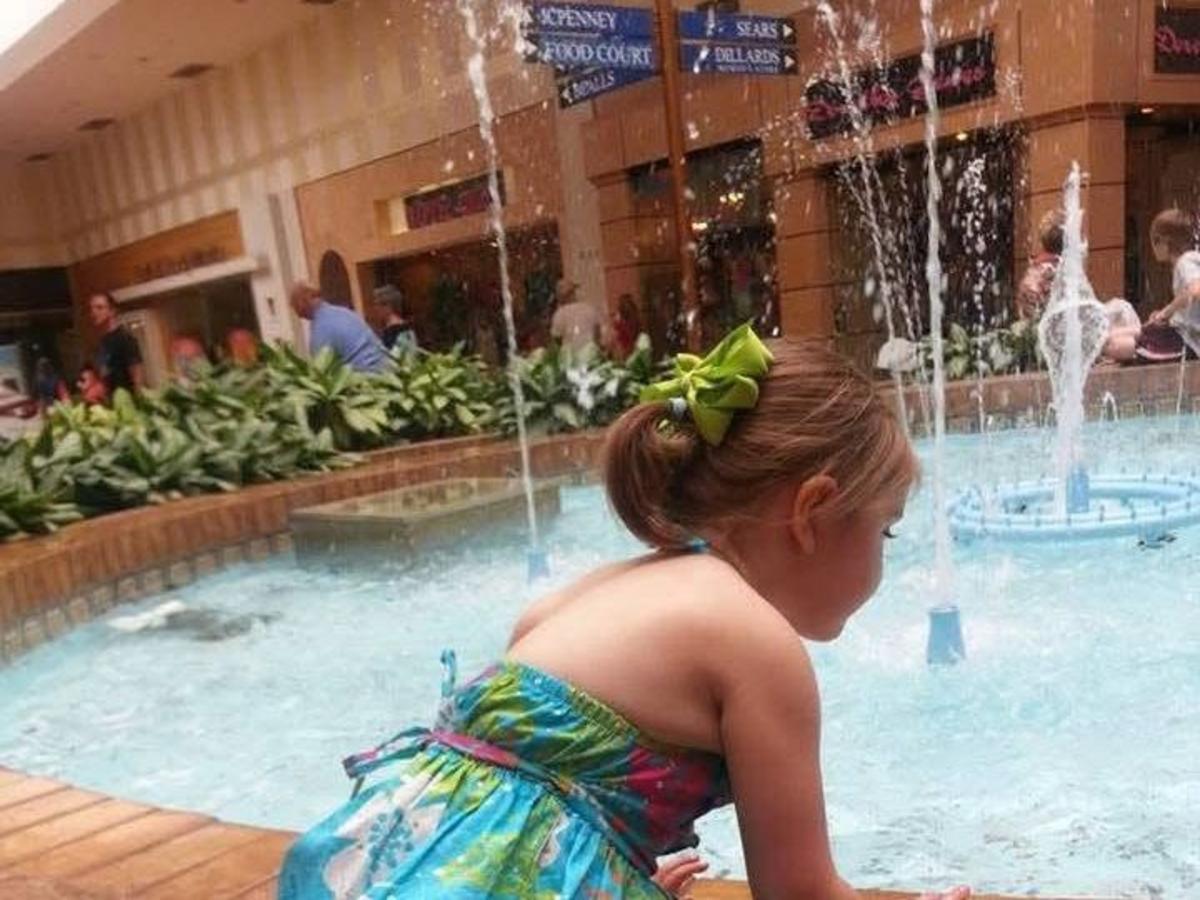 South Plains Mall's Old Fountains, Plants, And Warm Décor