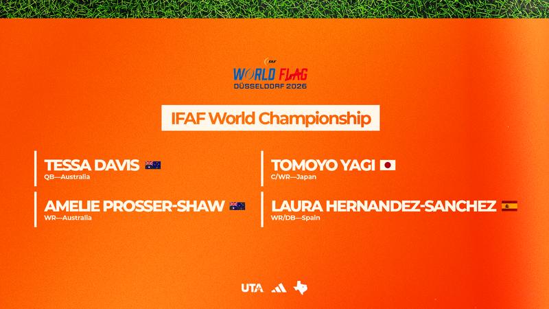 Four Mavericks to Represent Their Countries at 2026 IFAF World Flag Championship