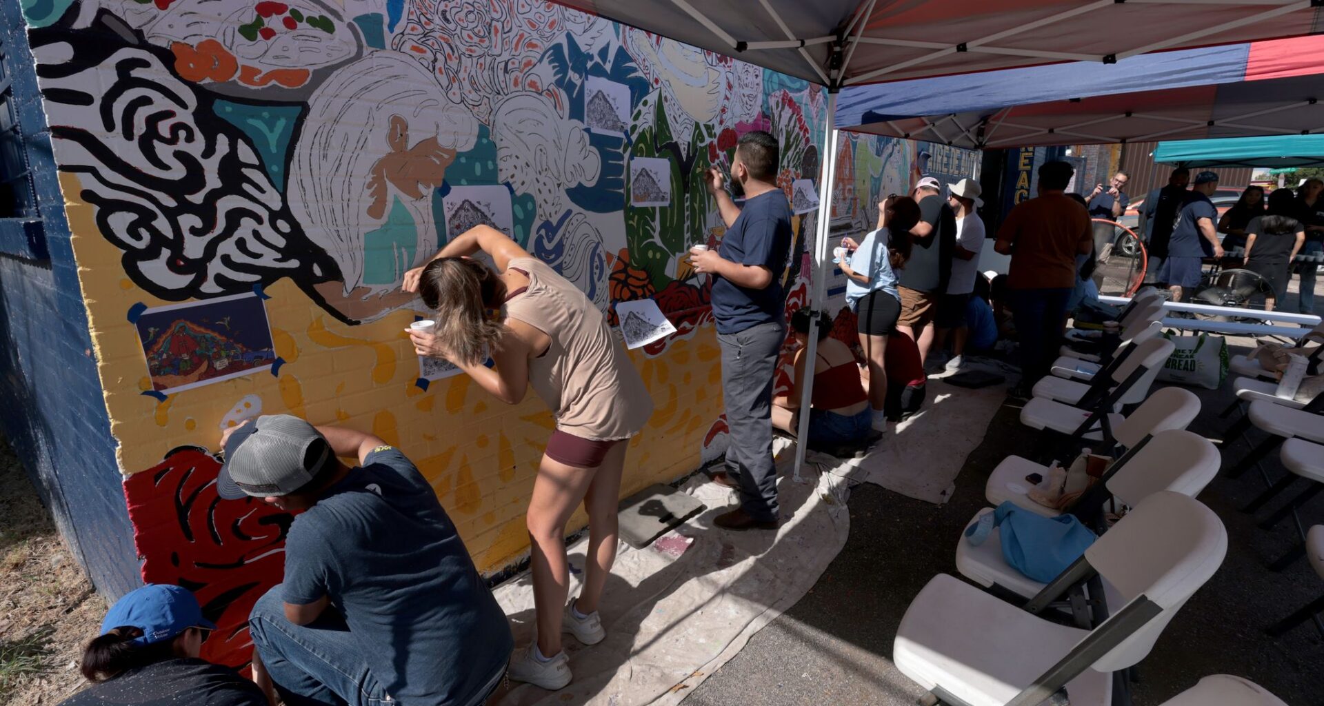 West Oak Cliff residents hope mural at auto shop the first of many