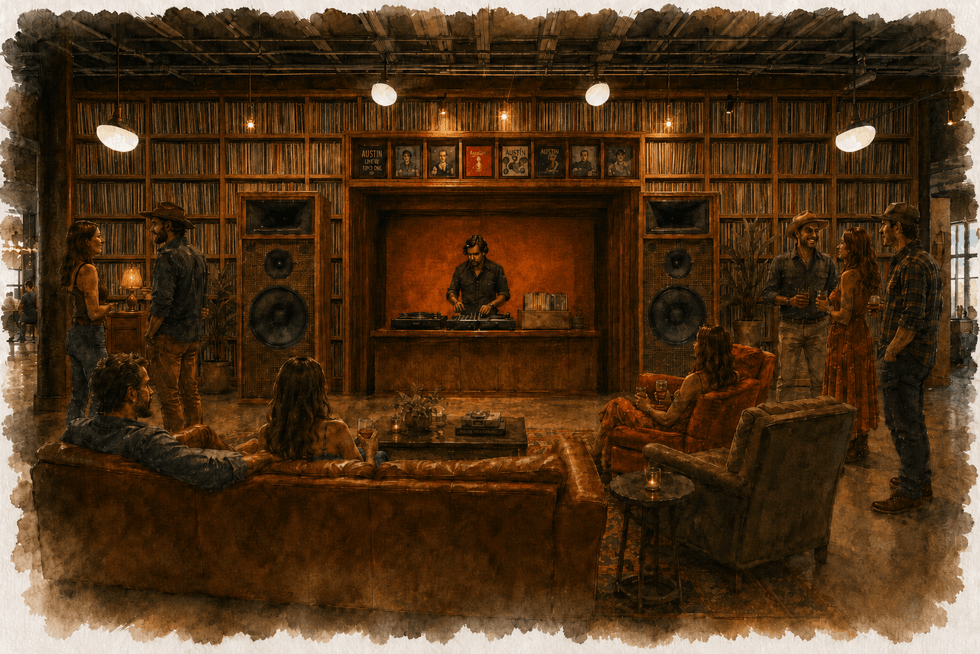 Still Austin Quarter vinyl lounge