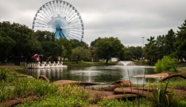 The Leonhardt Lagoon at Fair Park in Dallas, on Aug. 29, 2021.