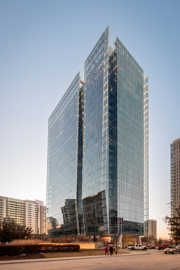 Uptown's tallest tower nearly full as law firm, AI company lease space