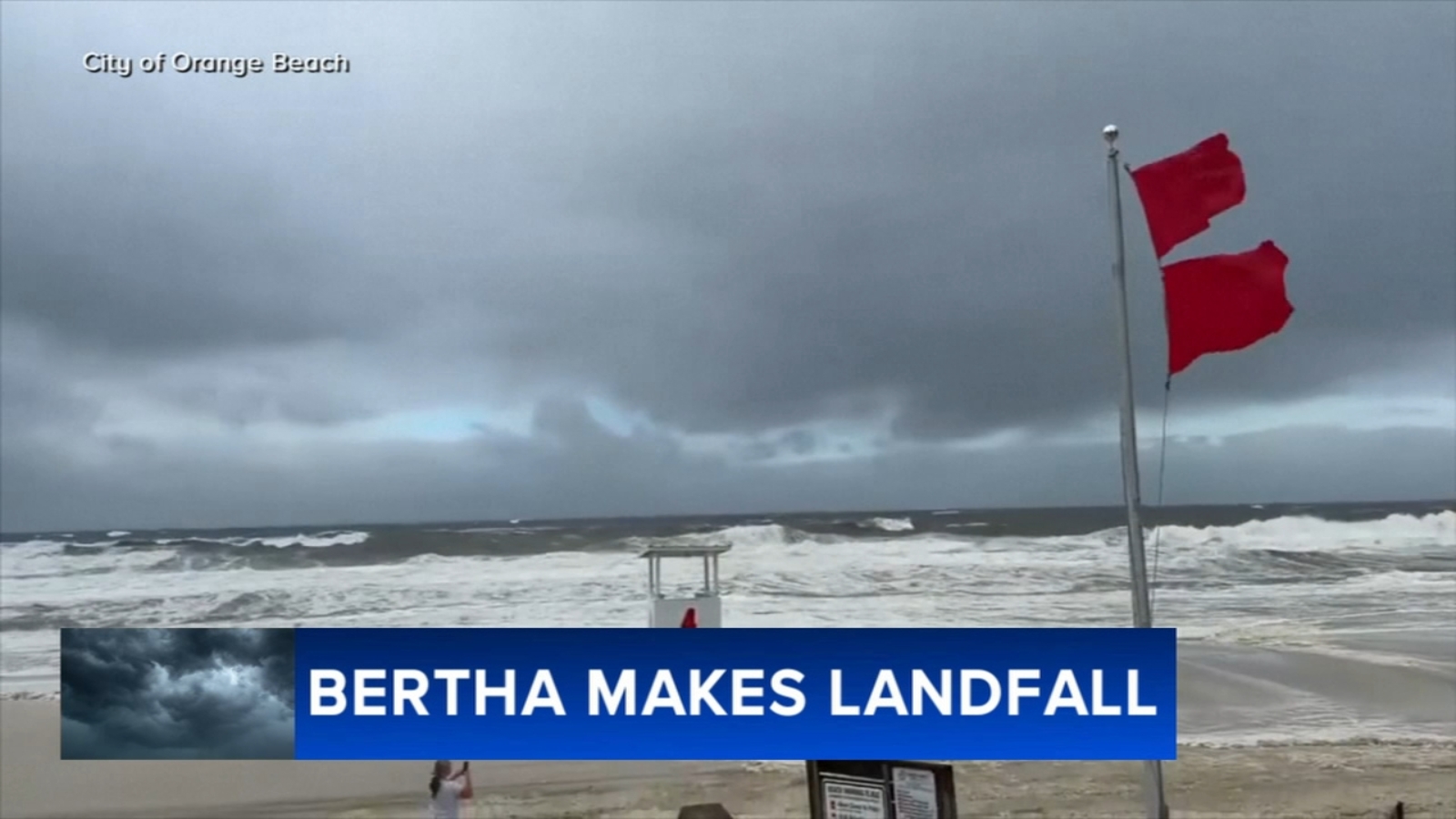 Tropical Storm Bertha makes landfall in Louisiana and moves toward Texas