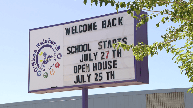 O'Shea Keleher Whole Child Academy. July 27, 2026. Credit: KFOX14/CBS4