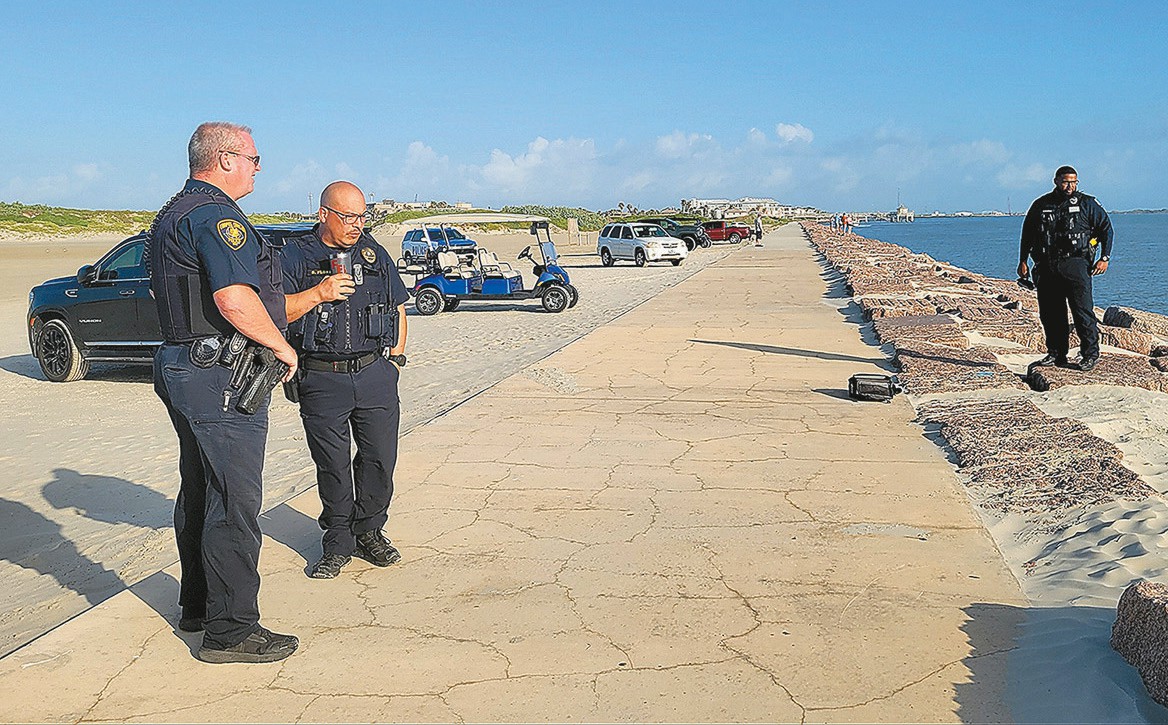 Truck driven into ship channel