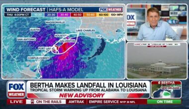 Tropical Storm Bertha could make second landfall in Texas | Latest Weather Clips