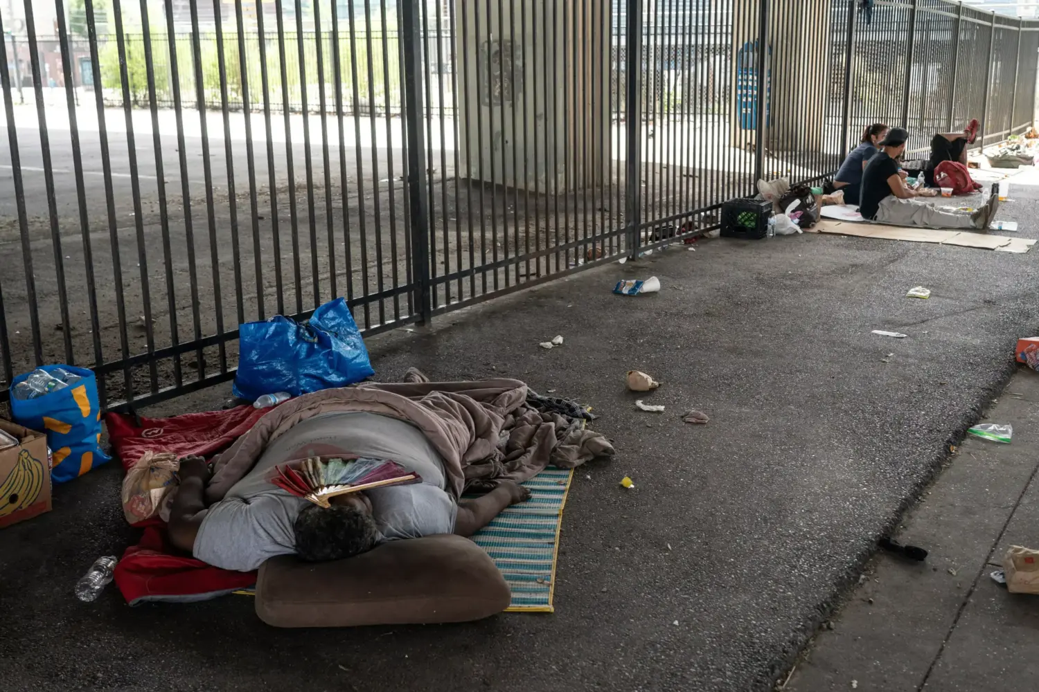 File photo: Homeless person in Texas.