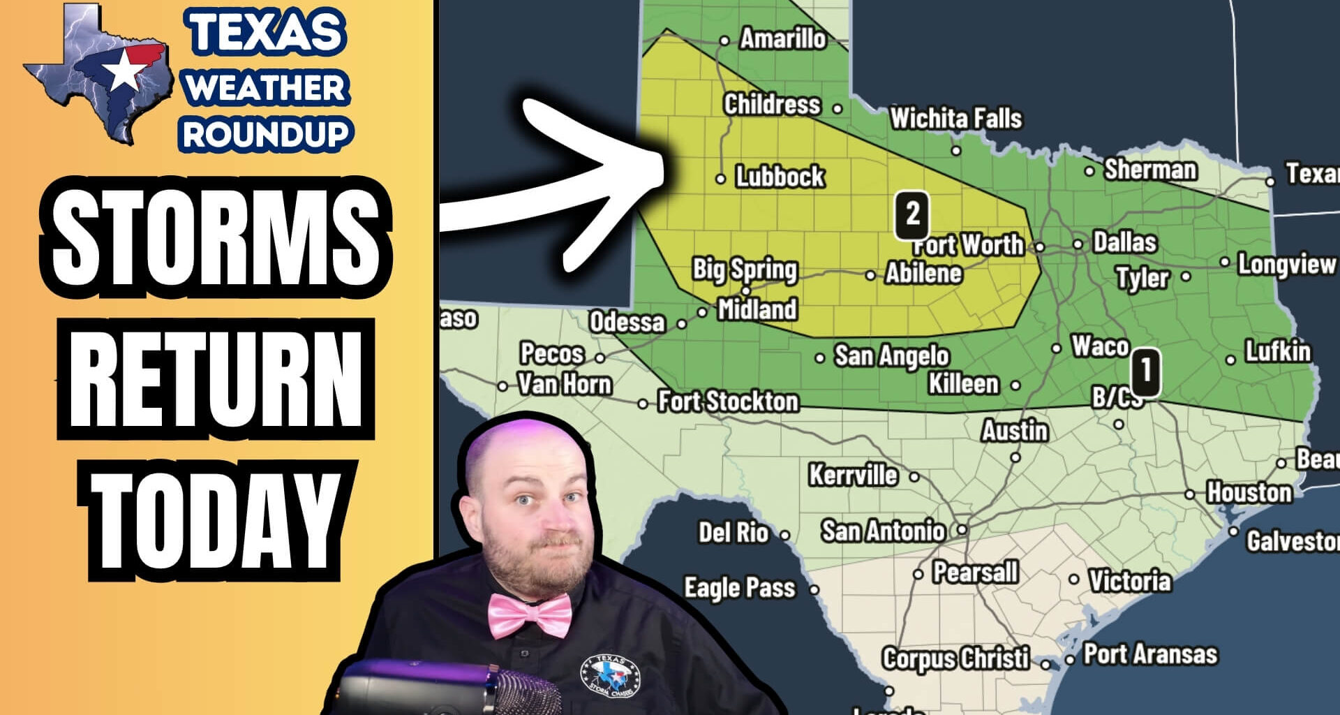 Thunderstorms Return to Texas Today With Wind and Hail Threat