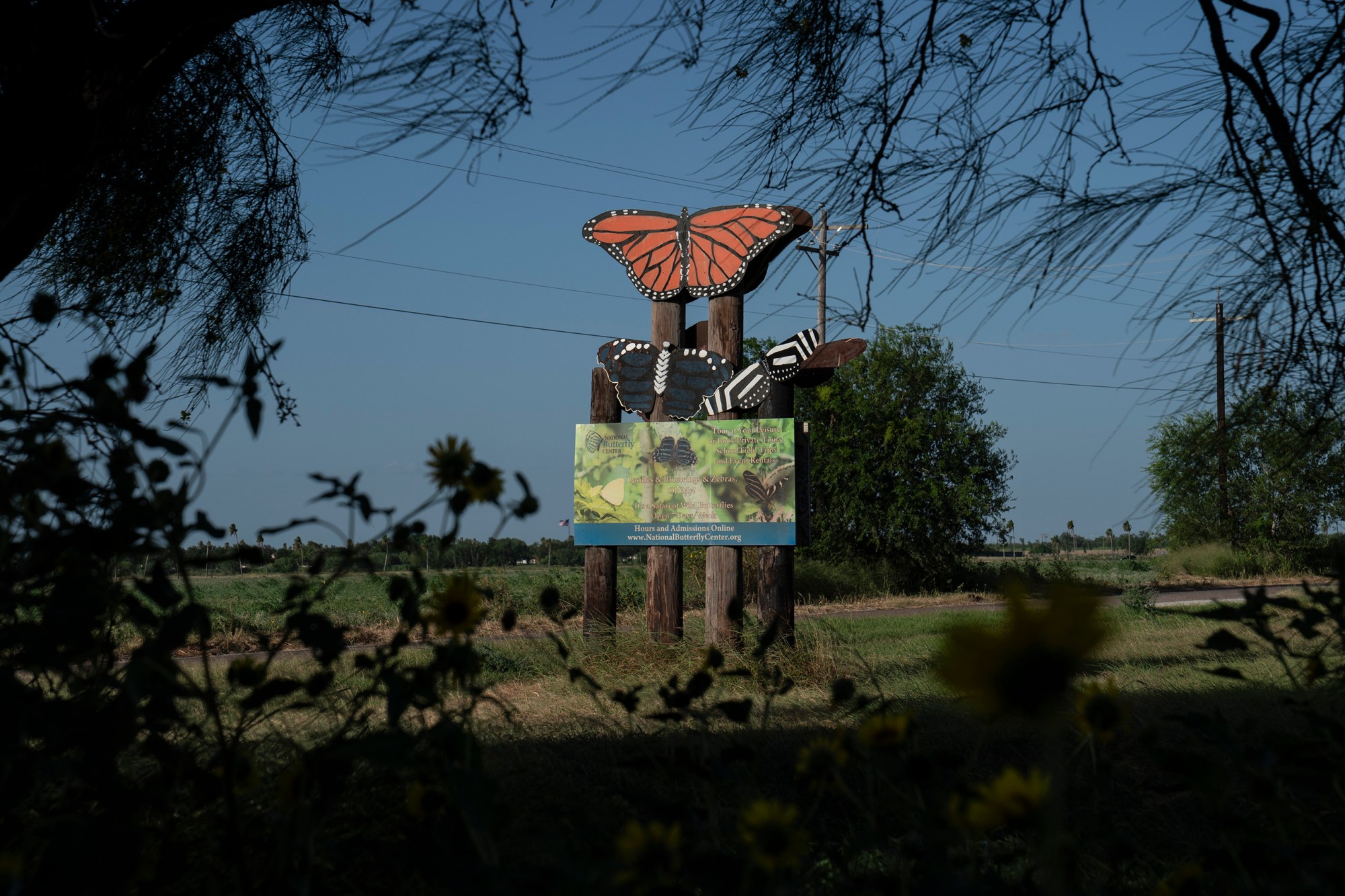 The National Butterfly Center is seen in Mission, Texas on July 8, 2026. The continuation of the construction of the border wall would split their property in two, which brings up concerns about visitors having easy access to their other side in addition to the wildlife that will be affected.