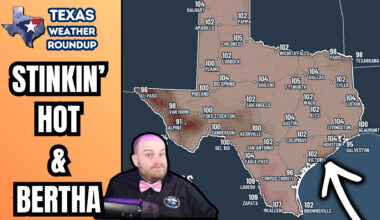 Texas Heat Intensifies as Bertha Stays Low-Impact