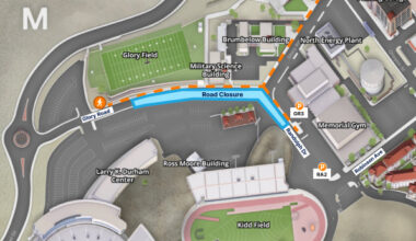 The construction on Glory Road will extend to part of Randolph Drive next week and remain closed through Aug. 28. However, the roads will reopen briefly to accommodate two major concerts in the Don Haskins Center.