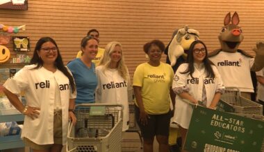 Teachers surprised with shopping spree thanks to the Corpus Christi Hooks and Reliant Energy