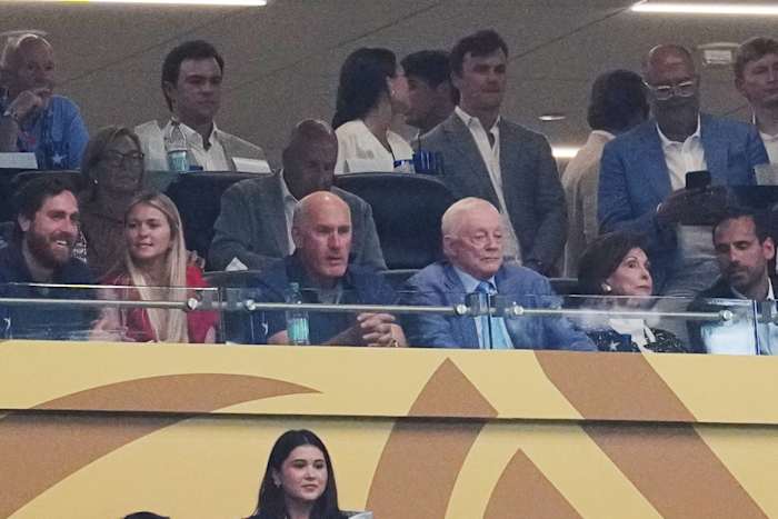 World Cup absence of Jerry Jones at the home of his Dallas Cowboys finally ends in semifinals