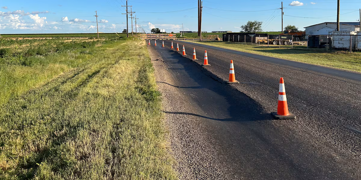 Drivers urged to avoid CR 2500 after sinkhole reported