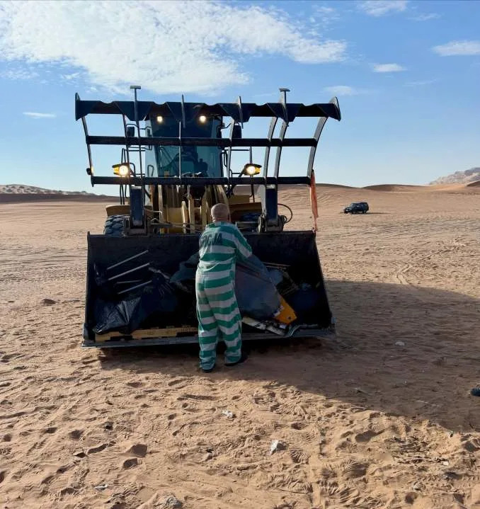 El Paso County Sheriff staff and jail inmates cleaning up Red Sands after Fourth of July celebrations on Monday, July 5. Photo courtesy of the El Paso County Sheriff’s Office.