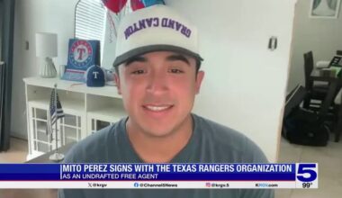 Mito Perez signs with the Texas Rangers Organization