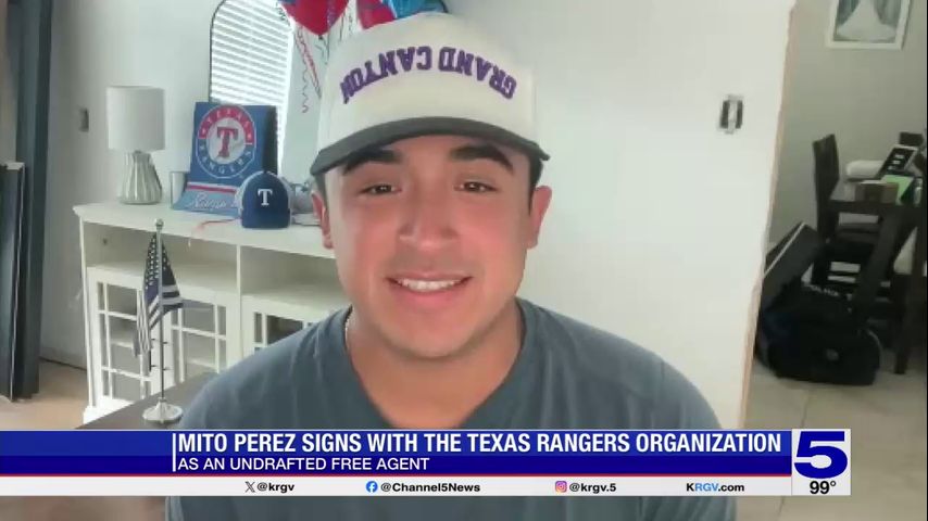 Mito Perez signs with the Texas Rangers Organization