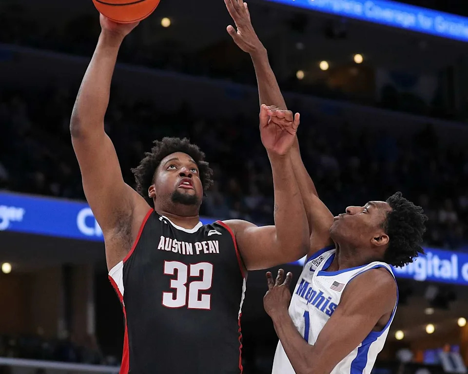 Jordan Wilmore played four seasons of college basketball for three different programs: Missouri, Northwestern State and Austin Peay. (Justin Ford/Getty Images)
