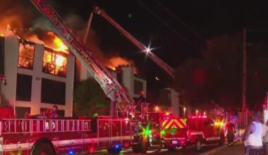 Dozens of people displaced after 3-alarm fire destroys Dallas condominium, officials say