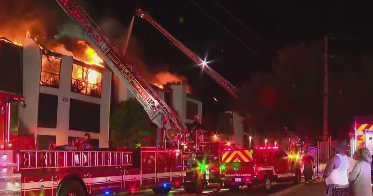 Dozens of people displaced after 3-alarm fire destroys Dallas condominium, officials say
